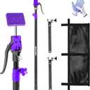 Adjustable Cargo Bar, Truck Bed Divider from 40 to 78.7 IN with 200LB Bearing Capacity, Cargo Bar for Pickup, Truck Bed Organizer Cargo Bars for SUV, Trailer, Van, Come With 2 Divider Bar, 1 Cargo Net