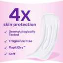 Always Discreet Incontinence Pads for Women with Bladder Leaks, Sensitive Skin Pads Moderate Absorbency, Regular Length, 57 Count
