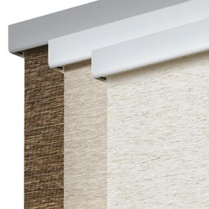 Persilux Roller Shades Light Filtering Window Shades Pull Down, Natural Woven Thermal Insulated Cordless Roller Blinds for Indoor Windows/Patio Easy to Install (Cream 60" W x 72" H)