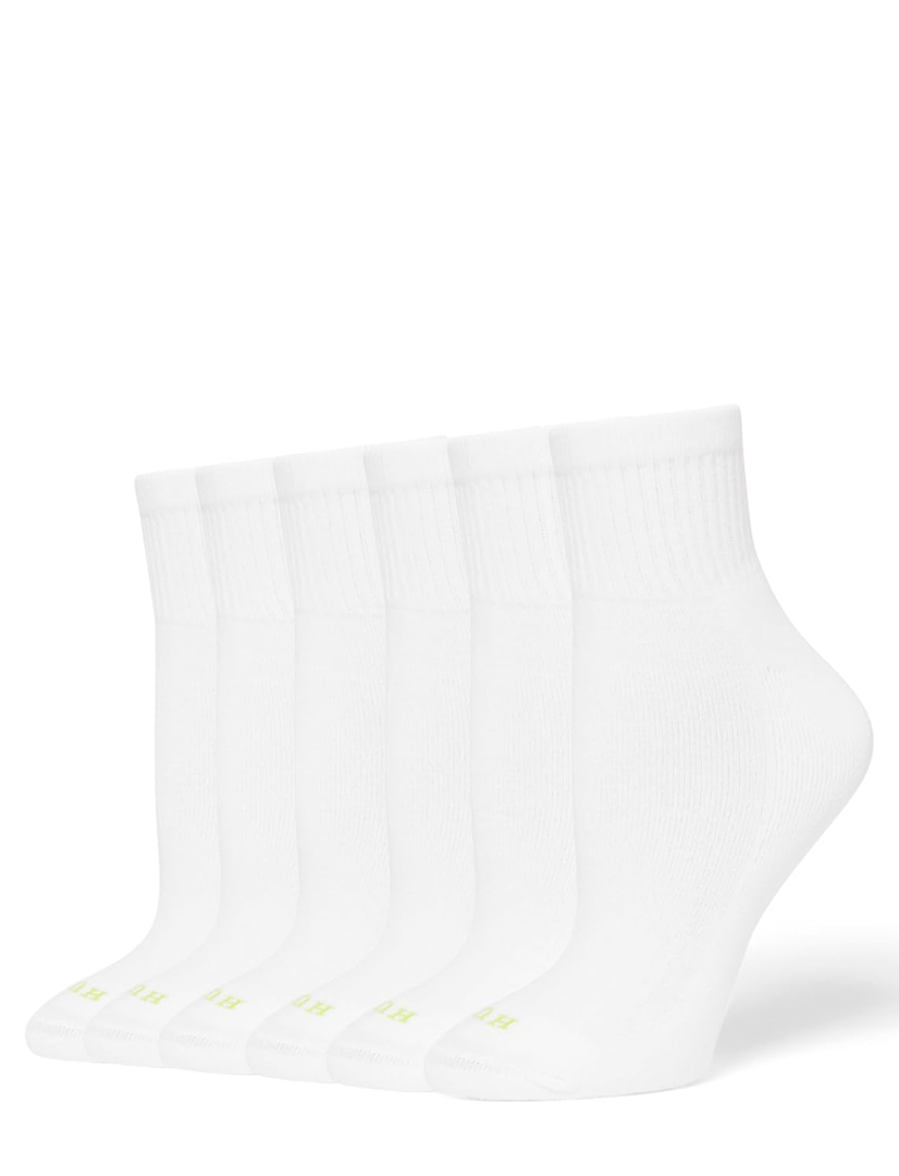 HUE Women's Mini Crew Sock 6 Pair Pack