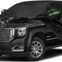 Waterproof Car Cover Replace for 2007-2025 Chevy Tahoe/GMC Yukon/Cadillac Escalade, 6 Layers All Weather Car Covers with Zipper Door for Snow Rain Dust Hail Protection (Tahoe)