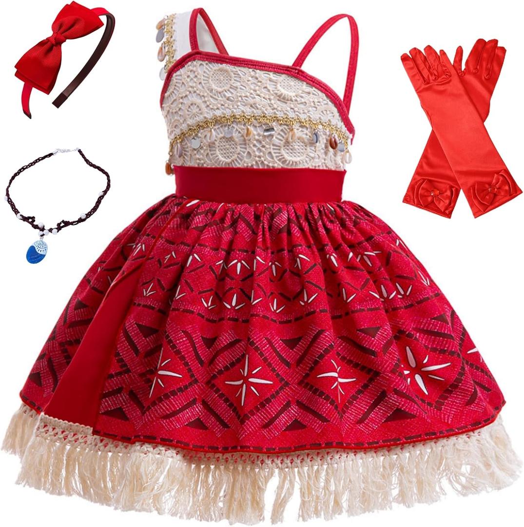 Girls Princess Costume, Perfect for 3-10 Years Old, Multi-Occasion Dress for Birthdays, Halloween, Theme Parties