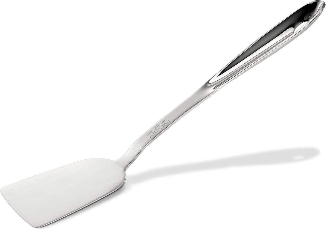 All-Clad Specialty Stainless Steel Kitchen Gadgets Turner Kitchen Tools, Kitchen Hacks Silver (1 - Pack)