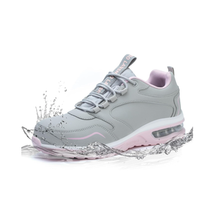 Waterproof Steel Toe Shoes for Women Non Slip Puncture Proof Safety Work Sneakers Comfortable Lightweight Fashion Footwear for Industrial Construction and Food Service 10.5
