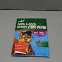 Uinkit 100 sheets Photo Paper Glossy Double Sided 8.5x11 Inkjet 37lb 140gsm Dye ink Thin Photo Picture Flyer Calendar Magazine CD Cover letter