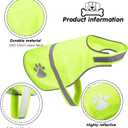 Geyoga 2 Pieces Dog Reflective Vest Adjustable Dog Safety Service Vest Pet High Visibility Apparel Pet Jacket Clothes Safeguard for Hunting Outdoor Walking Night(L,Blaze Orange, Fluorescent Yellow)