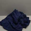 Bare Home Flannel Fitted Bottom Sheet 100% Cotton, Velvety Soft Heavyweight - Double Brushed Flannel - Deep Pocket (Queen, Dark Blue)