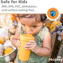 Re-Play Spill-Proof Sippy Cups for Toddlers - Kids Reusable 10 Oz Set of 4, Dishwasher & Microwave Safe, Made in USA, Blossom