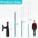 MAVRIZ 5-12 ft Telescoping Boat Hook Pole - 20ft Reach Heavy Duty Aluminum Boat Pole for Docking, Mooring & Retrieving - Floating Extendable Dock Pole with Non-Slip Grip & Universal Thread