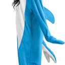 Spooktacular Creations Halloween Shark Costume, Adult Shark Costume, Jumpsuit Marine for Halloween Dress Up (X-Large, Light Blue)