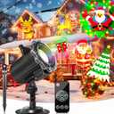 Segotendy Christmas Projector Lights Outdoor, Year Round 10 Festival Theme 16 Slides Holiday Projector Light, Waterproof Christmas Decorations Led Projector with Remote Control,Timer