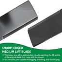 M136195 Mower Blade Compatibles with John Dee re 54" Cut Deck, TCU30316 Medium Lift Blade Compatibles with JD Z920, Z925, 657, Z915 Riding Mower, Replaces M135334, M164016, M144652, TCU30317