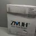 ZMJH ZMA102 Bidet Toilet Seat, Unlimited Warm Water, Vortex Wash, Electronic Heated, Warm Air Dryer, Rear and Front Wash, LED Light, Need Electricity, White, (Elongated)