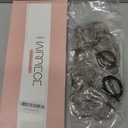 SARLA 2PCS Messy Hair Bun Hair Pieces Wavy Curly Synthetic Updo Fake Scrunchies Ponytail Extension for Women Polar Silver