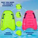 Premium Kids Inflatable Boogie Board Lightweight Swimming Floating Surfboard for Beach & Pool Fun Durable Inflatable Surf Body Board for Wave Riding Summer Pool Floats & Beach Toys