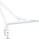 Neatfi XL 2,200 Lumens 24W LED Desk Lamp – 23” Wide Shade | Dimmable Eye-Caring Task Light | Adjustable Arm | Home Office, Study, Crafts & Nail Tech (White, Non-CCT with Clamp)