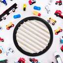 Lineshading Tire Toy Box Wall Car Display Shelf Model Car Display Case Stand for 1/64 Collectibles Cars,Collectibles,Toy Figurines(Diameter 23.6 Inches)