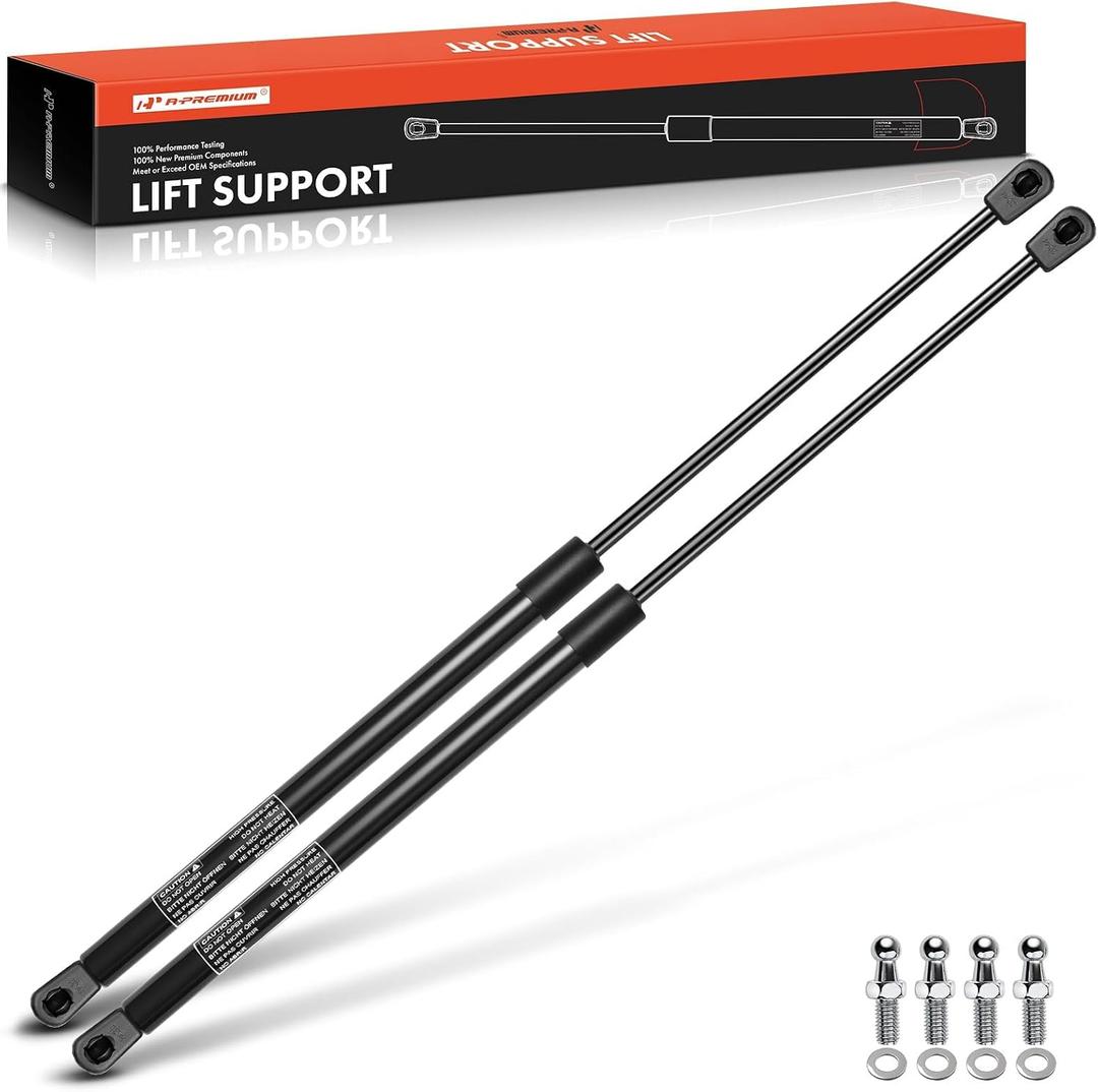 A-Premium 35.43 inch 60lb/267N Lift Supports Gas Spring Shock Struts Replacement for Toolbox Cabinets Sliding Window Storage Bed Bench Lids Basement Door Cover Camper Shell Topper Outside 2-PC Set
