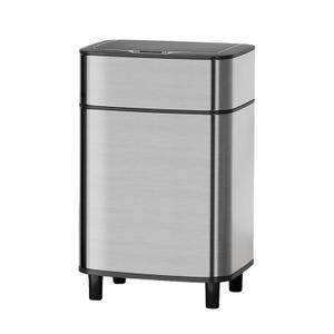 Motion Sensor Kitchen 2.7 Gallon Trash Can, 10 Liter Automatic Touchless Bathroom Waste Bin, Stainless Steel & Dog Proof Design Bedroom Essentials