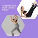 Home Pilates Essentials Kit for Women, Pilates Equipment Workout Set with Pilates Ball,Pilates Bands & Accessories, Pilates Ring Set for Beginners Home Workout with Guide (purple)