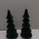 Large 20 Inch Green Paper Christmas Tree, 2 Pcs Honeycomb Trees Christmas Decorations with Magnetic Closure, Reusable Paper Trees for Holiday Table Centerpieces and Mantel