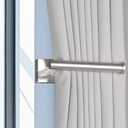 Groleca Curtain Holdbacks 2 Pack Metal Curtain Tiebacks Modern Curtain Hooks for Wall Curtain Ties Curtain Pull Backs for Thin or Thick Curtain (2, Silver)