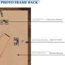 Picture Frame for Wall Hanging and Tabletop Display, Deep Brown,  8.5x11 inch