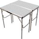 Coleman 4-in-1 Outdoor Folding Table, Lightweight Camping Table with 3 Adjustable Heights & Carry Handle, Great for Patio/Deck, Camping, Tailgating, & More, 31.5 x 31.4 x 27.6 inches