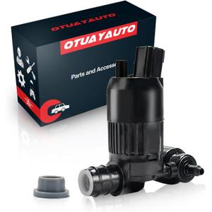 OTUAYAUTO Windshield Washer Pump - Replacement for Ford Explorer, Edge, Fiesta, Flex, Mondeo V Turnier Original Factory OEM: BA8Z17664A Washer Fluid Pump with Grommet