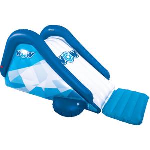 WOW Sports - Inflatable Party Pool Slide - Blow Up Waterslide for Kids & Adults - W/Water Sprinkler