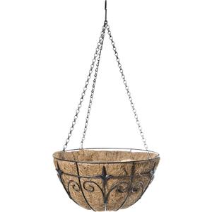 Panacea Classic Finial Hanging Basket, 14-Inch