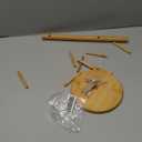 Bamboo Mug Tree Holder, Upgraded Screw Type 6 Hooks Coffee Mug Holders, Decorative Mug Racks for Counter, Non-Slip Coffee Mug Cup Trees