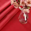 Red Rectangle Tablecloth Waterproof Stain Resistant Wrinkle Free Table Cloth 210GSM Polyester Wipeable Table Cover for Party, Banquet, Indoor and Outdoor use - Rectangular/Oblong, 60 x 84 inch