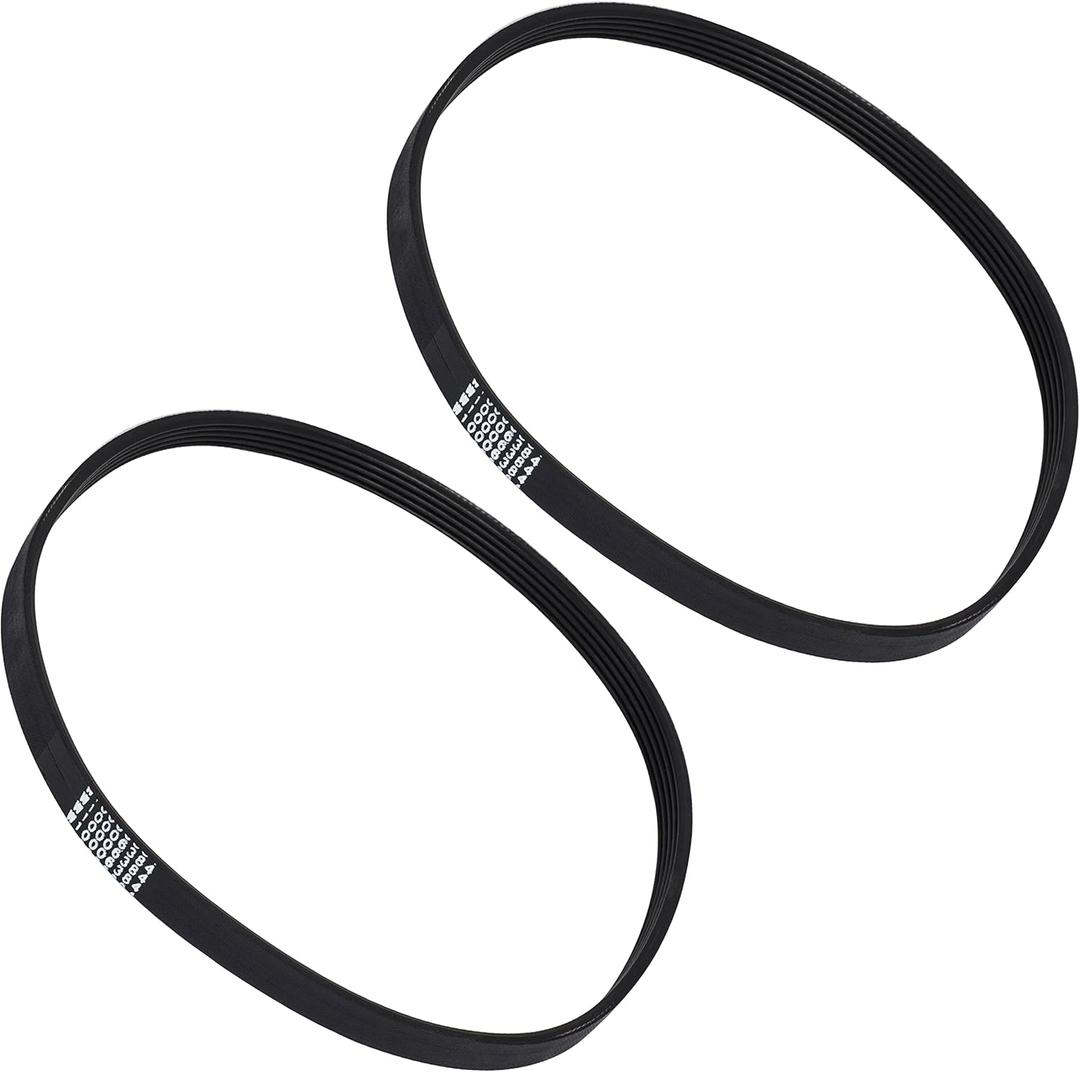 Canamax W10006384 Washer Drive Belt - Compatible with Whirlpool Kenmore Washers - Replaces W10006384 AP6014712 PS11747978 WPW10006384 - Pack of 2