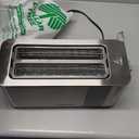 Mueller UltraToast Full Stainless Steel Toaster 4 Slice, Long Extra-Wide Slots for Bagels and Waffles, 6 Browning Levels, LED Display, Cancel/Defrost/Reheat Functions & Removable Tray, Kitchen Gadgets