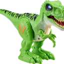 Robo Alive Attacking Green T-Rex Battery-Powered Robotic Toy by Zuru, Dinosaur Toy, Birthday Gift for Boys 3 Years Old and Up