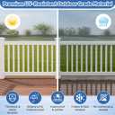 36 x 48 Vinyl T-Rail Railing Kit White Gate Outdoor Deck Versatile Stair Porch Railing for Porch, Patios, Balconies