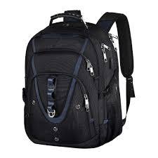 17.3 Laptop Backpack for Men Women, Extra Large Travel laptop Backpack with Rain Cover, TSA Friendly Flight Approved with RFID Anti Theft Pocket and USB Charger Port, Water Resistant School BookBag