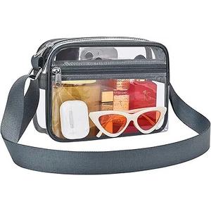 MAY TREE Clear Bag for Stadium Events, Small Clear Purse Suitable for Concert Outfits, Sports, Work and Festivals