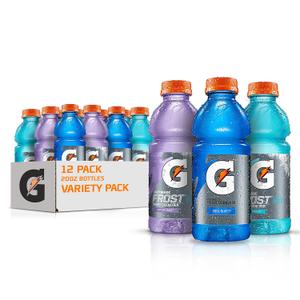 Gatorade Original Thirst Quencher 3-Flavor Frost Variety Pack, 20 Fl Ounce - Pack of 12 (EXP 07/31/26)