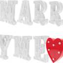 ABOOFAN Led Letters Lights Decor Large Led Letters for Room Decor Wedding Night Light Easy to Use