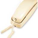 AT&T TRIMLINE 210 Corded Home Phone, No AC Power Required, Improved Easy-Wall-Mount, Lighted Big Button Keypad, 13 SpeedDial Keys, Last Number Redial, Mute, Flash, Volume Control, Beige