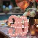 Eploger 30th Birthday Decorations for Women,30th Anniversary Decorations,30cm Rose Glod Glitter 30th Birthday Centerpieces for Table Decorations,Number 30 Table Topper Decor