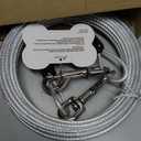 Petest 40ft Reflective Tie-Out Cable for Heavy Dogs Up to 125 Pounds