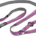 Kurgo 6 in 1 Quantum Leash, Hands Free Leash for Dogs, Running Belt Lead, Crossbody & Waist Belt Style, Reflective, Carabiner Clip, for Training, Hiking, or Jogging