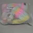 4 Pieces Winter Hat Scarf Glove Set for Women,Fleece Lined Beanie with Pom Pom,Touchscreen Gloves Knit Scarf for Cold Weather (3pcs Kid Colour)