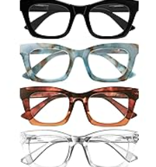 CCVOO 2.0 Reading Glasses for Women, Stylish Eyeglasses, Blue Light Readers for Women, Computer Eye Glasses, Cheaters