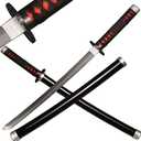 SV wooden Japanese anime samurai sword, Demon Slayer Sword-Kamado Tanjirou's samurai sword, short wooden sword 29 inches