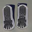 Lux Dual Grip Socks - Soccer Grip Socks for Men and Women. GripArray Performance & Comfort (Large, Navy Blue)