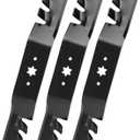 942-04053C Mulching Blades Compatible with 50" Cub Cad et Deck, 942-04053-X Mower Blades Fit for Cub Cad et RZT-50, LTX-1050, Troy Bilt Mustang 50, Replace for 742-04053, Toro 112-0316,3 Pack